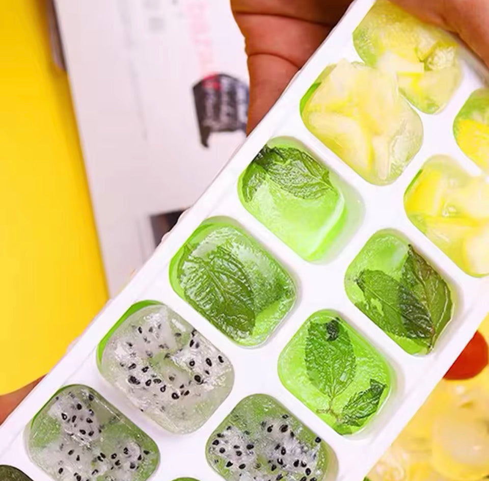 14 Grid Ice Cube Tray, Easy Release Mini Ice Cube Tray, Square Shape Ice Maker Ice Cube Tray