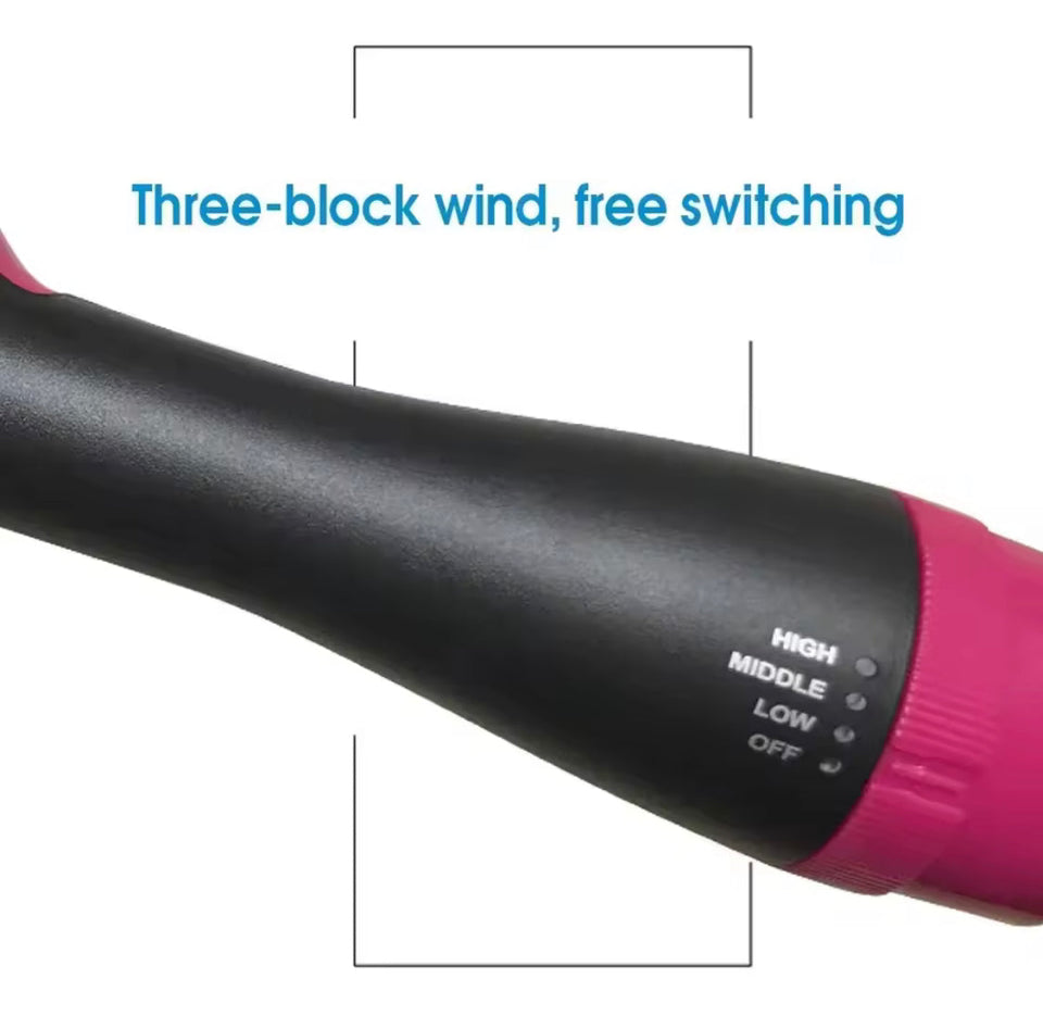 Hot Air Brush, Rotating Hot Hair Dryer, Multifunctional Brush Curler, Blow Dyer Brush, One Step Heating Comb Hair Straightening Brush