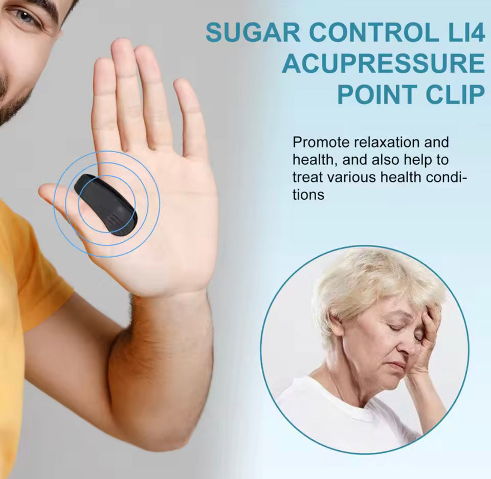 Portable Sugar Control Clip, Diabetes Relief Clip, Sugar Control Acupressure Point Clip, Diabetic Treatment Tool