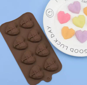 Diamond Heart Shaped Chocolate Mold, Silicone DIY Candy Bar Mold, Cake Decoration Tools, Kitchen Baking Accessories