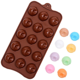 Eye Ball Shaped Silicone Chocolate Mold, 15 Cavity DIY Silicone Chocolate Molds, Cake Decorating Accessories