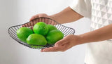 Metal Fruit Basket, Metal Wire Storage Bowl, Dining Table Storage Dish