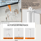 Octopus Portable Drying Rack, Foldable Clothes Drying Rack, Tripod Style Clothes Warmer, Rotating Washing Hanger Rack