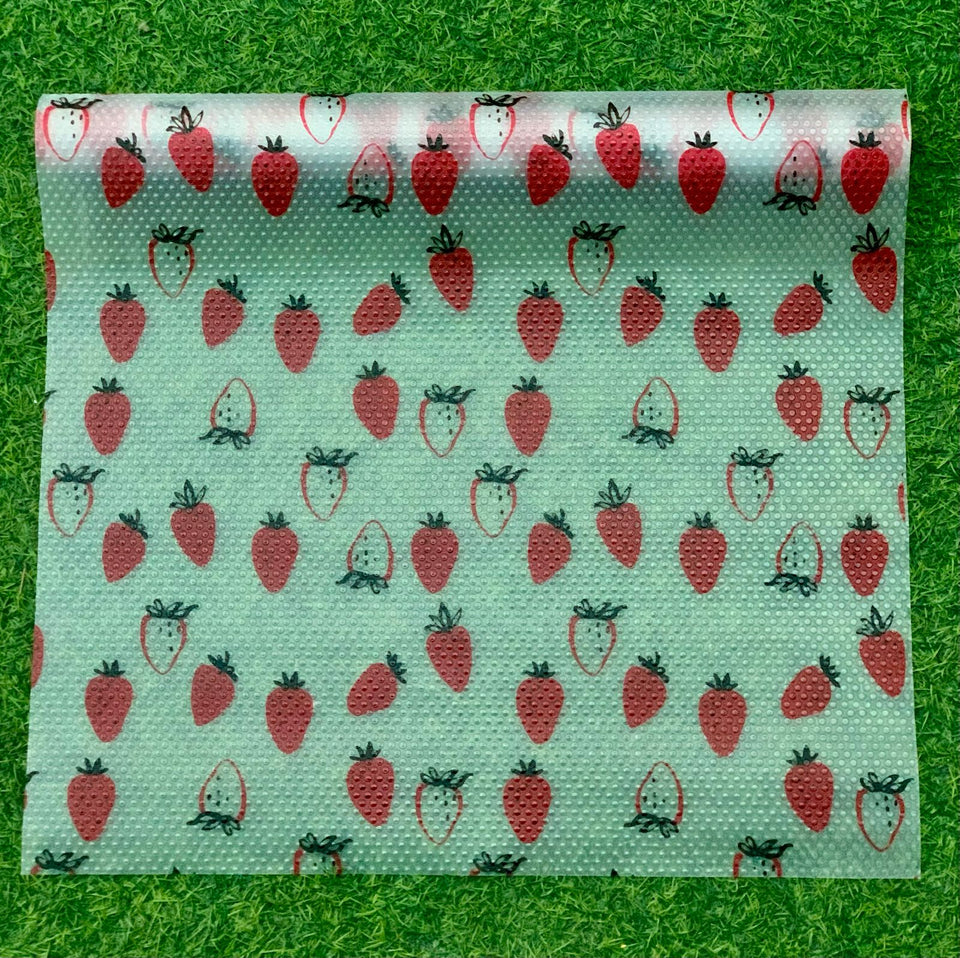 Printed Fridge Liner, Silicon Drawer Mats, Non-Adhesive Waterproof Kitchen Cabinet Liners, Multipurpose  Anti Frost Waterproof Pad, Washable Cooler Liner for Home Kitchen