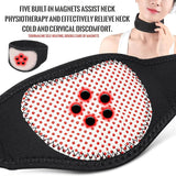 Magnetic Neck Brace, Soft Neck Brace with 5 Magnets, Adjustable Self Heating Neck Support for Neck Pain Relief, Cervical Neck Care Collar