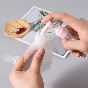 Set Of 2 Portable Travel Refillable Liquid Pouch, Transparent Multipurpose Hand Cream Pouch, Leakproof Refillable Bag