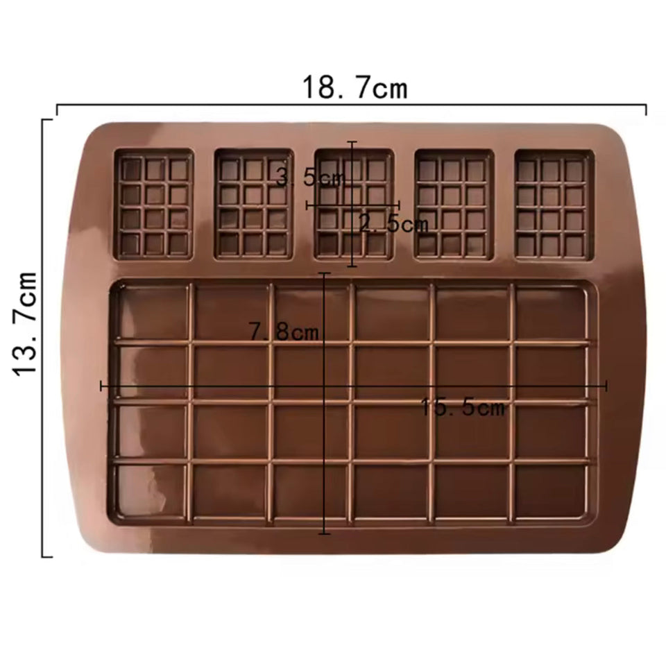 3D Silicone Chocolate Mold, Handmade Chocolate Bar Mold, Cake Decorating Tool