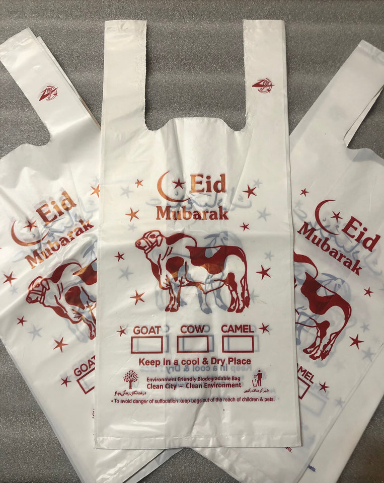 Bakra Eid Meat Bags, Disposable Shoppers, Meat Plastic Bags