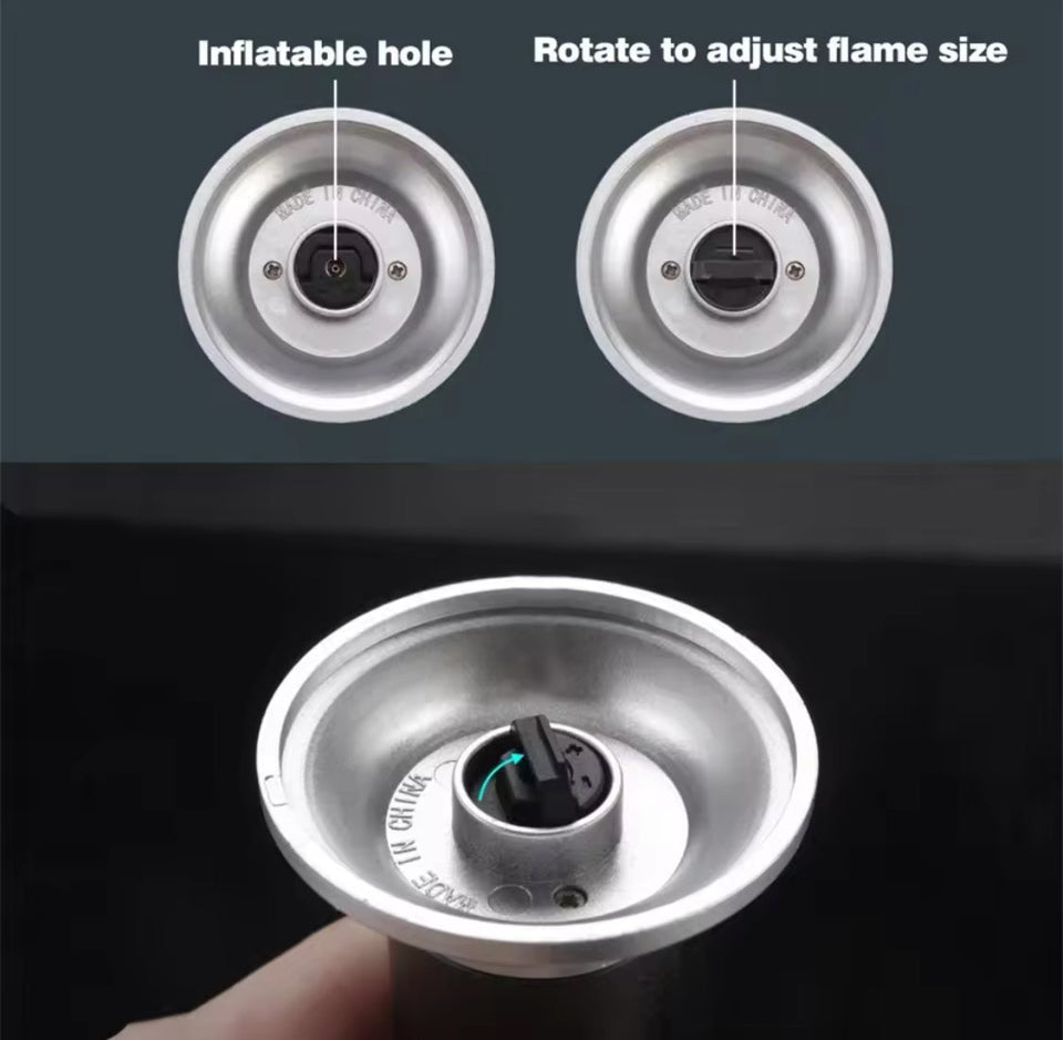 Kitchen Windproof Gas Lighter, Refillable Adjustable Flame Lighter, Jet Flame Lighter, Adjustable Flame Lighter With Torch