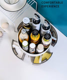 360° Rotating Kitchen Storage Rack, Multifunctional Rotatable Spice Storage Shelf, Seasoning Kitchen Organizer With Base, Rotatable Condiment Rack