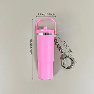 New Mini Stanley Keychain, Colorful Mini Tumbler Keychain, Tumbler Keychain For Handbag