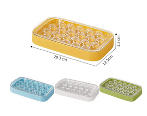 Round Ice Cube Tray, Ice Ball Tray With Lid, Ice Storage Spherical Ice Tray, Ice Cube Storage Box
