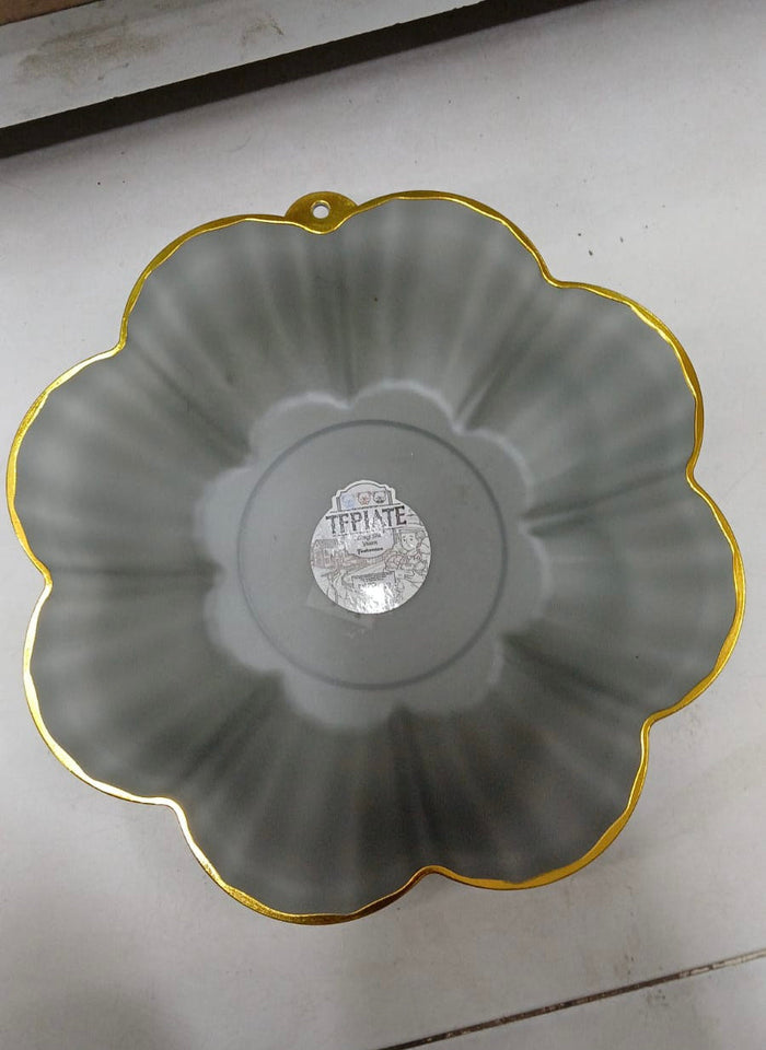 Elegant Floral Shaped Fruit Plate, Vintage Style Serving Plates, New Design Dryfruit Plate