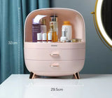 Desktop Cosmetics Storage Box With Drawers, Makeup Sundries Storage Organizer, Cosmetic Display Case, Dust Proof Storage Rack