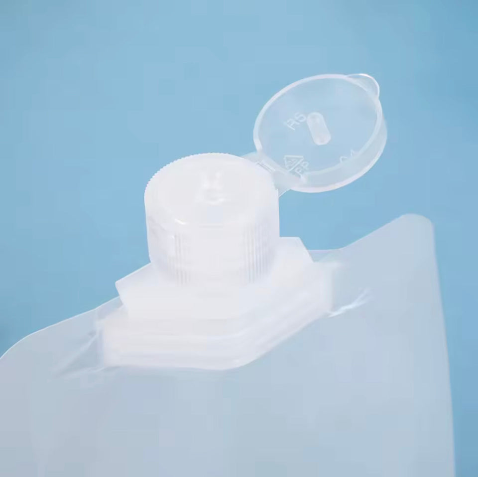 Set Of 2 Portable Travel Refillable Liquid Pouch, Transparent Multipurpose Hand Cream Pouch, Leakproof Refillable Bag