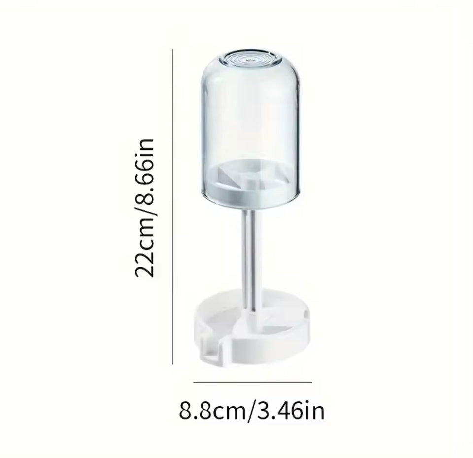 Portable Toothbrush Holder With Mouthwash Cup, Toothpaste  Storage Shelf, Toothbrush Holder With Dust Cover, Toiletries Bathroom Organizer