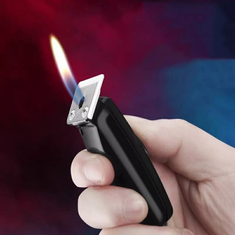 Creative Trimmer Shape Lighter, Hair Clippers Mini Lighter, Butane Gas Cigar Lighter, Men's Smoking Accessories