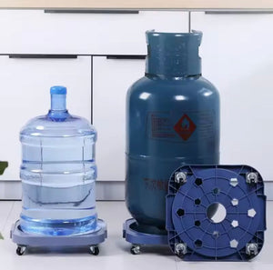 Gas Cylinder Base With Wheels, Heavy Duty Stand With Wheels, Movables Holder For Bottles And Plants