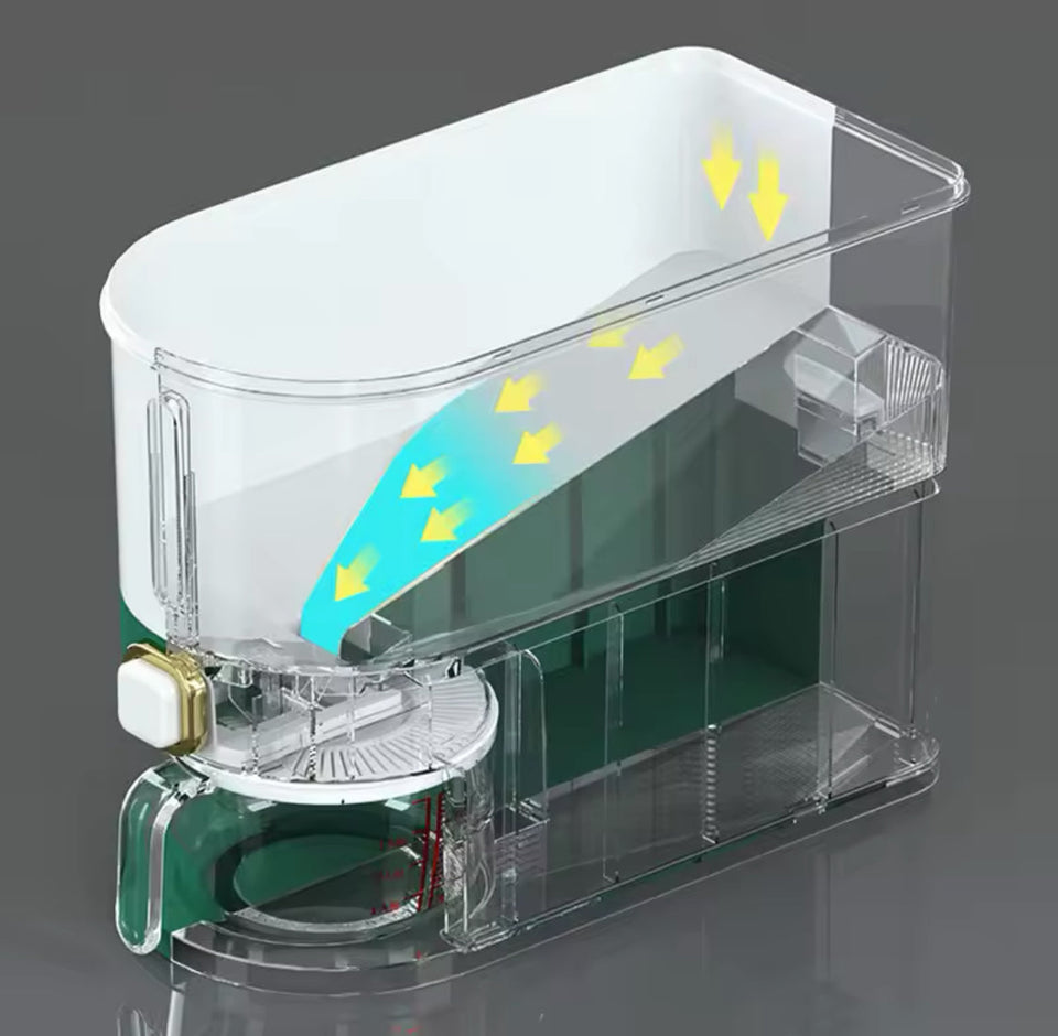 Insect Proof Press Type Cereal Dispenser, Rice Storage Box, Moisture Proof Rice Storage Container