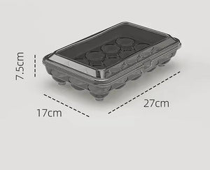 15 Grids Egg Storage Box, Refrigerator Egg Organizer, Egg Storage Tray, Portable Eggs Dispenser