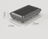 15 Grids Egg Storage Box, Refrigerator Egg Organizer, Egg Storage Tray, Portable Eggs Dispenser