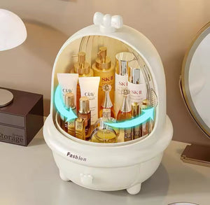 Multifunctional Cosmetic Organizer, 360° Rotatable Makeup Organizer, Large Capacity Drawer Type Cosmetic Storage Box, Dust And Water Proof Makeup Organizer