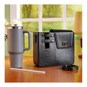 Crossbody Water Cup Storage Bag, Outdoor Water Bottle Carrier Bag With Storage Pocket, Tumbler Carrier Office Bag For Girls