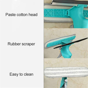 4 in 1 Spray Window Cleaning Brush, Multifunctional Glass Cleaning Scrub With Water Spray, Household Glass Wiper With Water Gun