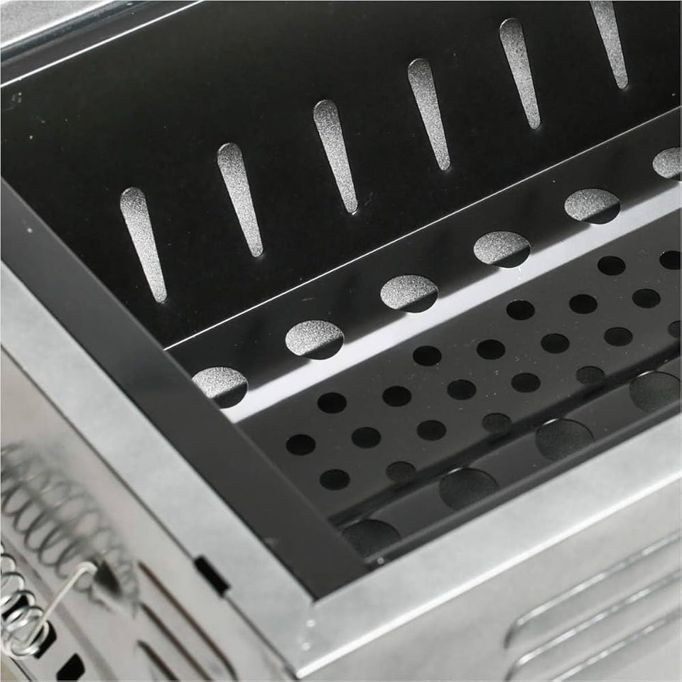 Portable Japanese Barbecue Grill With Stand, Iron Portable Folding Charcoal Barbecue Grill For Outdoor, Multifunctional Portable Charcoal Grill