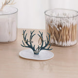 Creative Antler Cotton Swabs Container, Creative Jewelry Holder Organizer Box, Cotton Pad Q-Tip Organizer