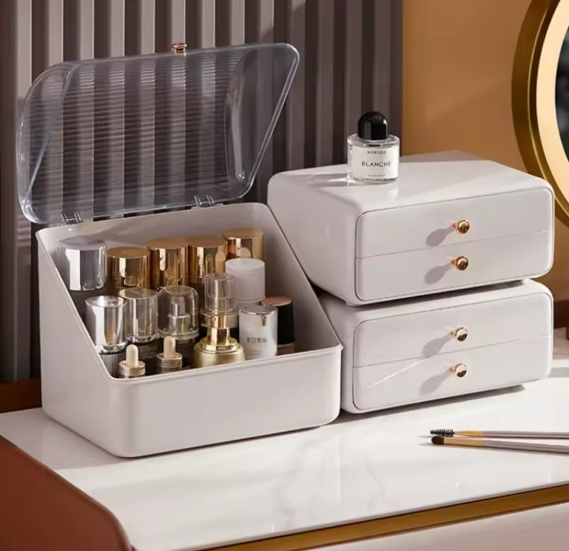 Makeup Organizer Stand Holder Box, Drawer Type Dresser Shelf, Multifunctional Cosmetic Organizer, Dressing Table Makeup Organizer Shelf