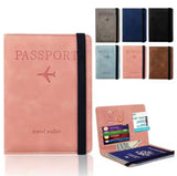 Vintage Style Passport Cover, Multifunction PU Leather Business Card Wallet, Travel Essential Cards Holder