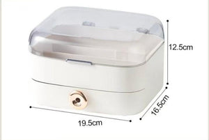 Cosmetic Display Case With Cover, Makeup Storage Box, Makeup Display Case With Drawers