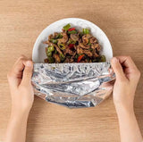 10PCS Reusable Aluminium Foil Covers, Aluminum Foil Insulation Covers, Insulation Aluminium Foil For Food Storage Cover