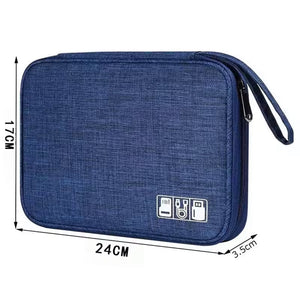 Multifunctional Cable Organizer Pouch, Travel Office Storage Bag, Electronic Accessories Storage Holder Bag