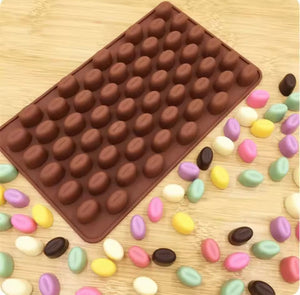 Coffee Beans Shaped Silicone Chocolate Mold, Mini Chocolate Coffee Bean Silicone Mold, Cookies Decorating Tools