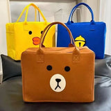 Large Capacity Felt Travel Bag, Cartoon Travel Felt Bag, Kids Travel Bag Organizer, Short Trip Kids Travel Bag