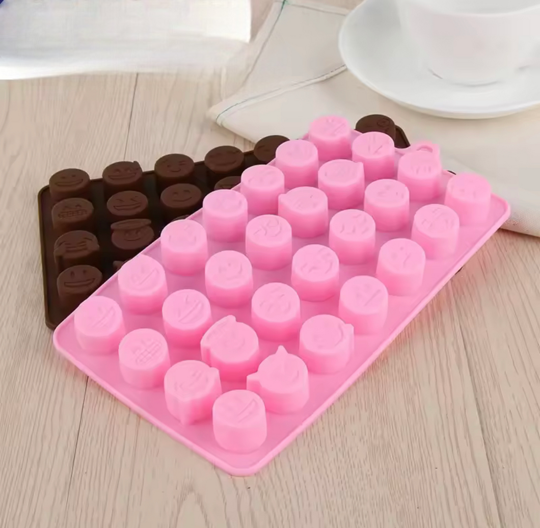 Smiley Shape Silicone Chocolate Mold, Cake Decorating Tools, Silicone Emoji Chocolate Molds