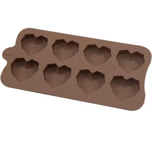 Diamond Heart Shaped Chocolate Mold, Silicone DIY Candy Bar Mold, Cake Decoration Tools, Kitchen Baking Accessories