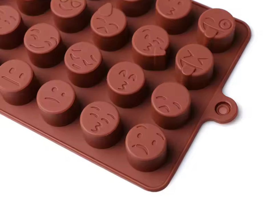 Smiley Shape Silicone Chocolate Mold, Cake Decorating Tools, Silicone Emoji Chocolate Molds