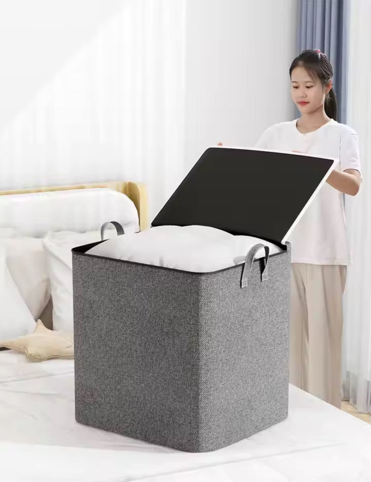 Large Capacity Clothing Storage Bag, Foldable Clothing Dust Bag,  Portable Bedroom Storage Organizer