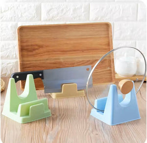 Kitchen Pot Lid Holder, Kitchenware Pan Cover Rack, Multifunctional Spatula Holder Rack