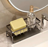 Kitchen Dishwash And Sponge Organizer, Kitchen Faucet Sponge Rack, Sink Drain Rack, Bathroom Supplies Rack