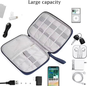 Multifunctional Cable Organizer Pouch, Travel Office Storage Bag, Electronic Accessories Storage Holder Bag