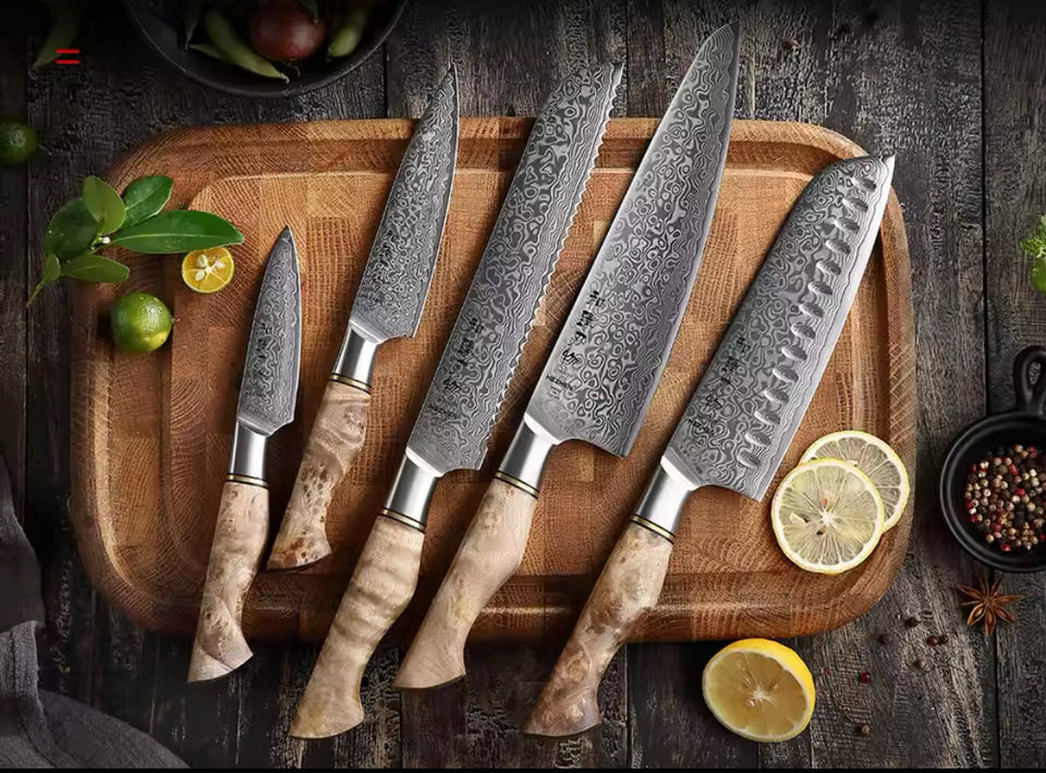 6pcs Kitchen Knives Set, Premium Quality Fruit And Vegetable Knife, Kitchen Cutlery Set, Premium Steak Cutting Knife