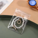 Jewelry Organizer With 20 Mini Pouches, Transparent Waterproof Earring Jewelry Storage Box, Acrylic Jewelry Box With 20 Anti Tarnish Jewelry Pouch