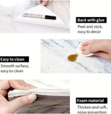 Waterproof UV Marble Sheet, Self Adhesive KSE Walls Sticker, Kitchen Cabinets Countertop Wallpaper