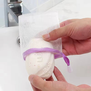 Set Of 3 Soap Saver Bag, Soap Foaming Net for Bath, Hanging Net Soap Mesh Bag
