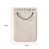 Hanging Storage Mesh Bag, Plastic Shopping Bags Dispenser, Wall Mounted Mesh Storage Bag, Hanging Garbage Bag Holder