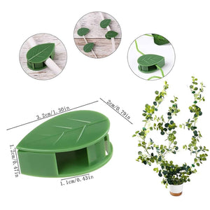 Plant Climbing Wall Clips, Set Of 10 Plant Fixing Hooks, Vine Buckle Hook Fastener, Wall Fixer Leaf Shaped Clips